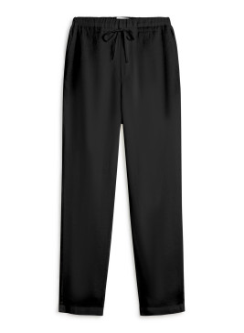 Pantalón ECOALF Indi negro de lino de mujer