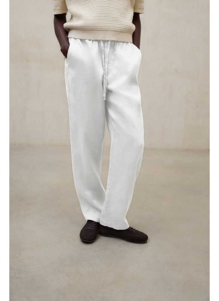 Pantalón ECOALF Indi blanco de lino