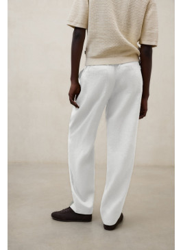 Pantalón ECOALF Indi blanco de lino