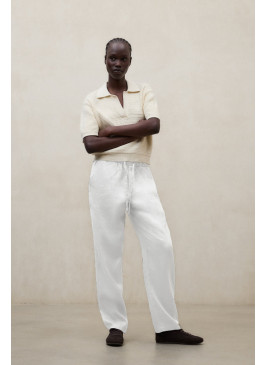 Pantalón ECOALF Indi blanco de lino