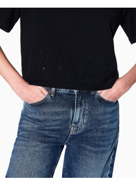 Camiseta Armani Exchange negra corta XW001709