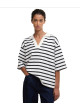 Polo Barbour de rayas azul Inez navy stripe