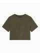 Camiseta Armani Exchange cropped verde XW002298