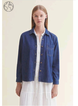 Camisa Nice Things vaquera azul  WWW061