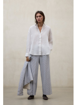 Pantalón ECOALF Moss azul y blanco