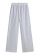 Pantalón ECOALF Moss azul y blanco