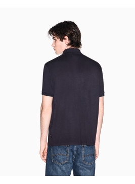 Polo Armani Exchange azul marino XM002372 con cremallera