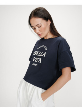 Camiseta azul marino BELLA...