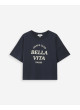Camiseta azul marino BELLA VITA