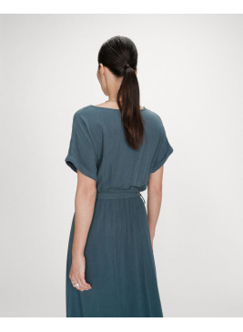 Vestido largo Pollen esmeralda