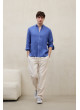 Camisa ECOALF MALIBU  azul Pacific blue de hombre de lino