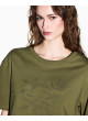 Camiseta Armani Exchange cropped verde XW002298