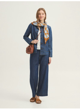 Chaqueta Nice Things vaquera azul WWW056 de mujer