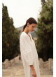 Vestido blanco de algodón Maxi lheus SL101