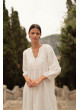 Vestido blanco de algodón Maxi lheus SL101