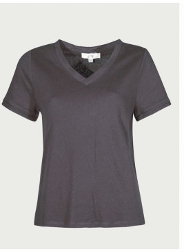 Camiseta marrón de pico de...