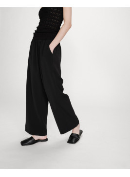 Pantalón negro Noblesse con cintura elástica de mujer