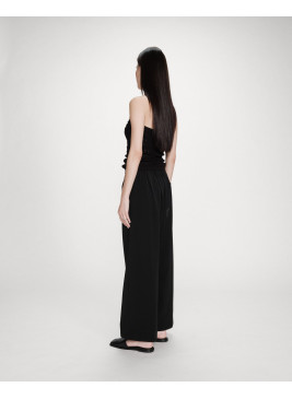 Pantalón negro Noblesse con cintura elástica de mujer