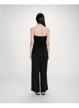 Pantalón negro Noblesse con cintura elástica de mujer