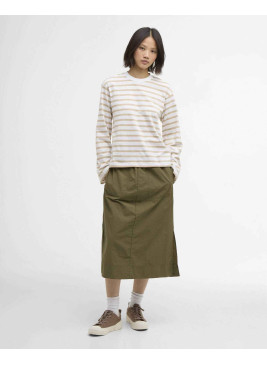 Falda Barbour verde Maureen midi skirt