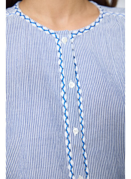 Camisa de rayas azules de mujer