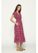Vestido nido de abeja y flores