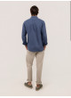 Camisa EL GANSO de lino azul  260038 de hombre
