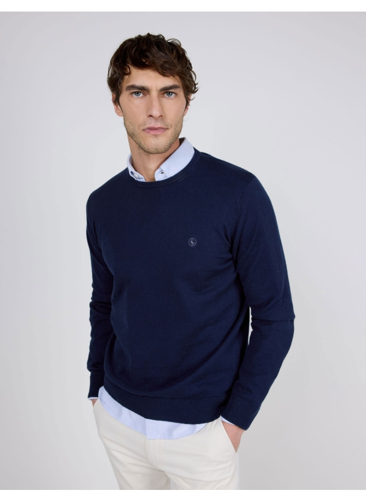 Jersey El Ganso cuello caja azul marino de hombre 260022