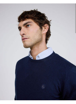 Jersey El Ganso cuello caja azul marino de hombre 260022