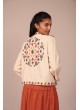 Chaqueta con bordados multicolor de mujer Edna ML3