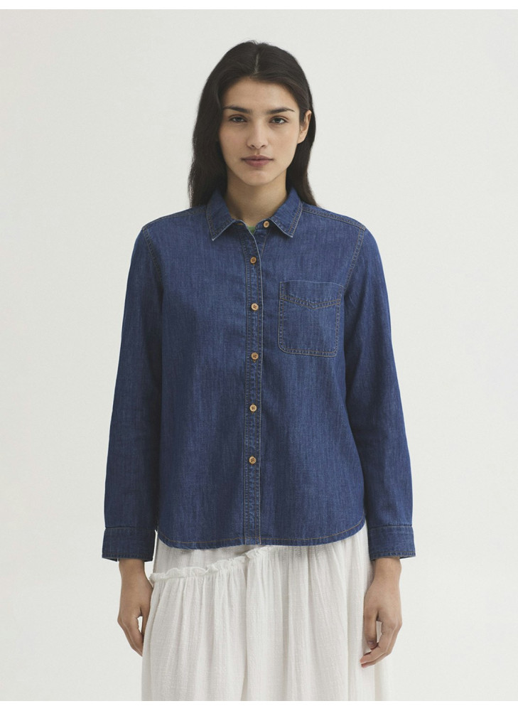 Camisa Nice Things vaquera azul  WWW061