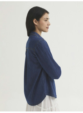 Camisa Nice Things vaquera azul  WWW061