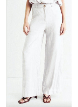 Pantalón blanco de lino...
