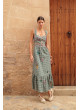 Vestido largo cactus Grace verde