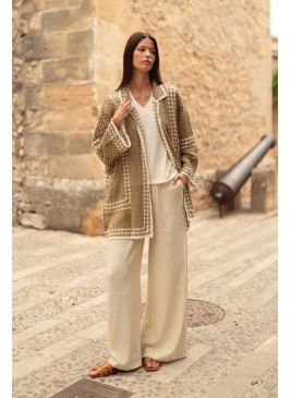Chaqueta calada de mujer