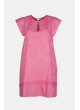 Vestido fucsia corto de algodón