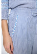 Pantalón de rayas azul