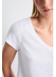 Camiseta blanca Mus&Bombon de pico Luzara de mujer