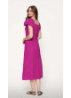 Vestido fucsia midi