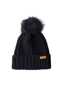 Barbour Saltburn Beanie &Scarf gift set black,bufanda y gorro negro.