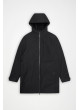 Rains Suva softshell long Jacket W3T2 black negra