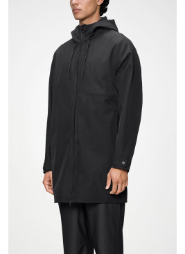 Rains Suva softshell long Jacket W3T2 black negra