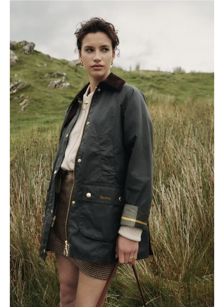Barbour Modern Beadnell Wax Jacket sage/Ancient