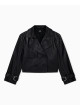 Cazadora Armani Exchange de piel negra XW002438 de mujer