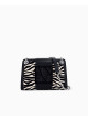 Bolso Armani Exchange blanco y negro XW000281 con cadena