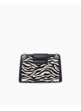 Bolso Armani Exchange blanco y negro XW000281 con cadena