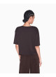 Camiseta Armani Exchange marrón de pico corta XW002956