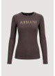 Camiseta Armani Exchange marrón XW002761 de mujer