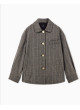 Sobrecamisa Armani Exchange marrón de cuadros de mujer XW002922