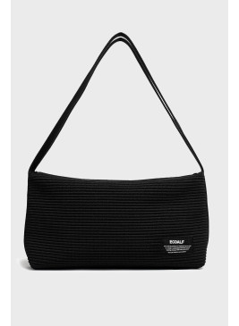 Bolso ECOALF TIKA BAGUETTE OTTO BLACK de color negro